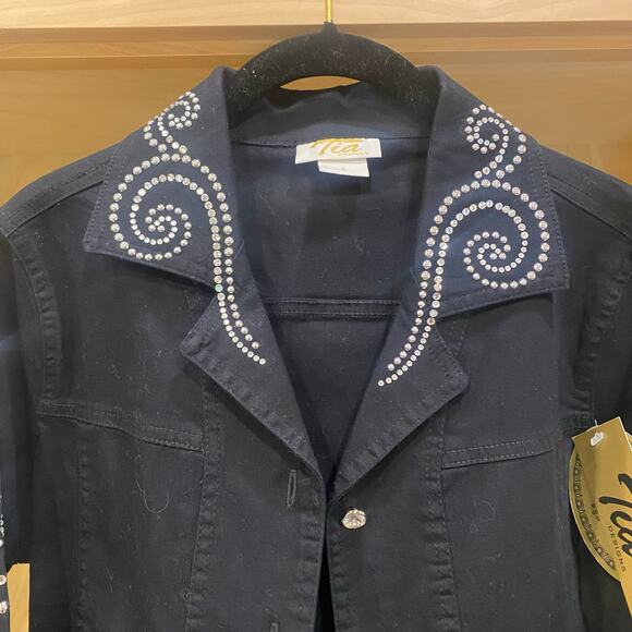 Tia Designs black embellished western jacket - Picture 2 of 7